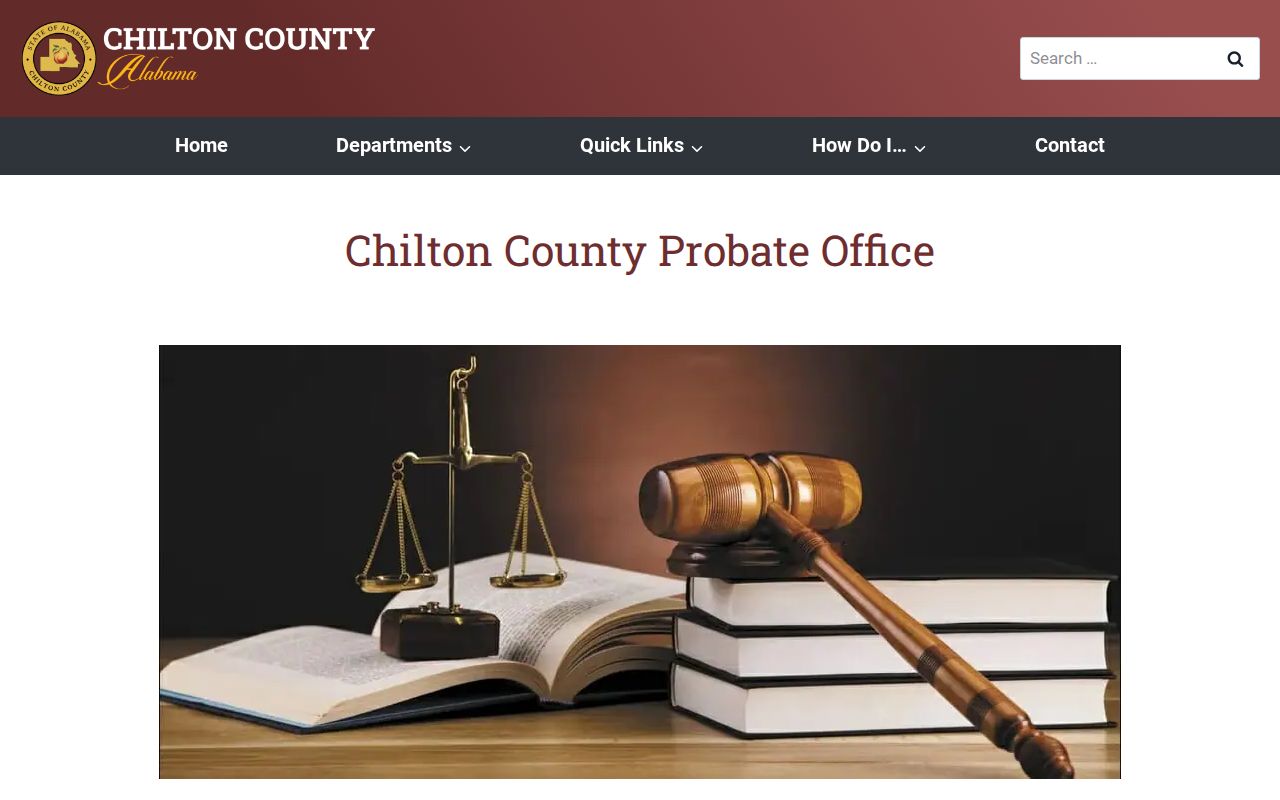 Chilton County marriage records Probate Office page