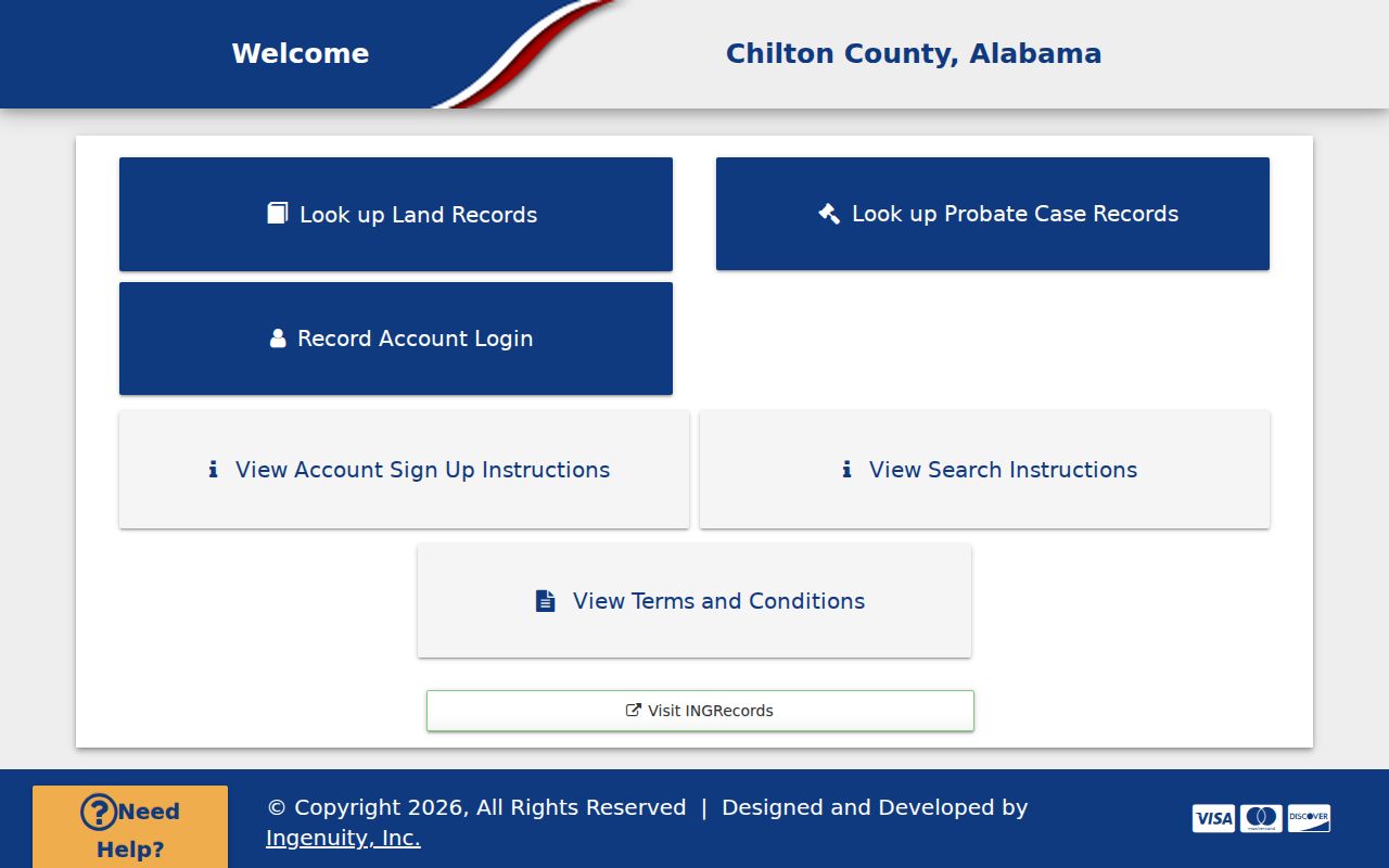 Chilton County marriage and divorce records probate online services