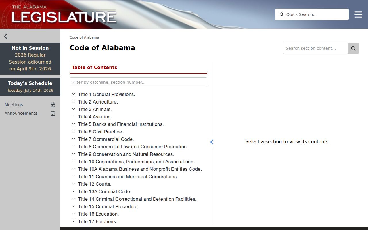 Chilton County Probate Court records and Alabama Code source